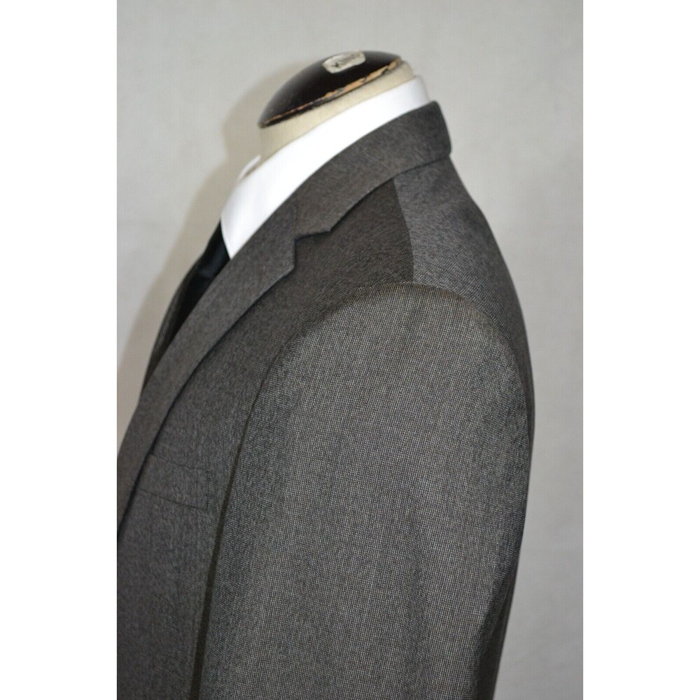 Banana Republic 100% Wool Blazer Suit Jacket Grey Charcoal Men's Modern Fit 42R‎ - Picture 9 of 16